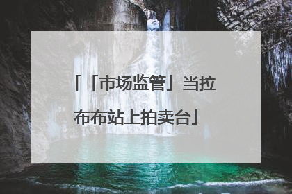 「市场监管」当拉布布站上拍卖台