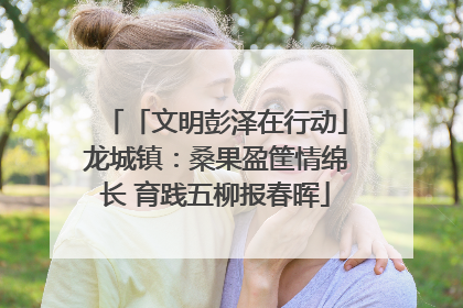 「文明彭泽在行动」龙城镇：桑果盈筐情绵长 育践五柳报春晖