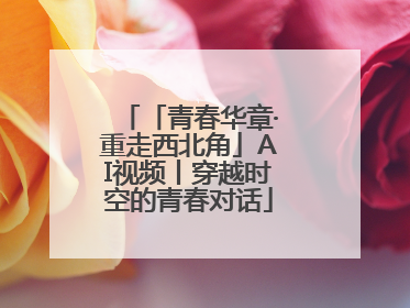 「青春华章·重走西北角」AI视频丨穿越时空的青春对话