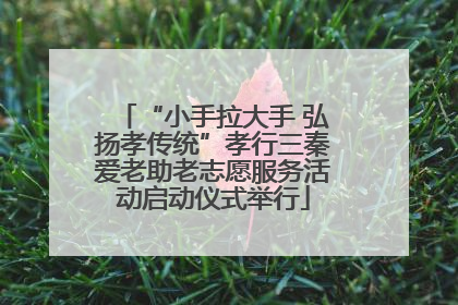“小手拉大手 弘扬孝传统”孝行三秦爱老助老志愿服务活动启动仪式举行