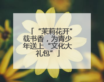 “茉莉花开”载书香，为青少年送上“文化大礼包”