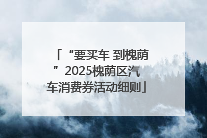 “要买车 到槐荫”2025槐荫区汽车消费券活动细则