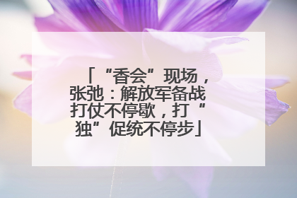“香会”现场，张弛：解放军备战打仗不停歇，打“独”促统不停步