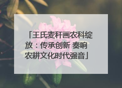 王氏麦秆画农科绽放：传承创新 奏响农耕文化时代强音