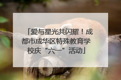 爱与星光共闪耀！成都市成华区特殊教育学校庆“六一”活动