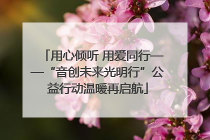用心倾听 用爱同行——“音创未来光明行”公益行动温暖再启航