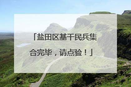 盐田区基干民兵集合完毕，请点验！