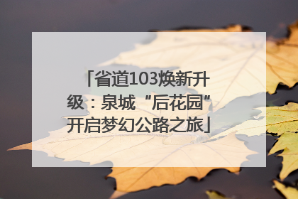 省道103焕新升级：泉城“后花园”开启梦幻公路之旅