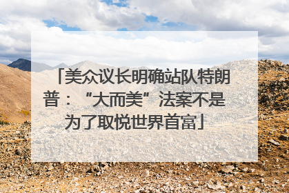 美众议长明确站队特朗普：“大而美”法案不是为了取悦世界首富