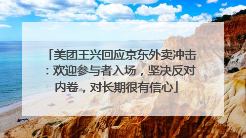 美团王兴回应京东外卖冲击：欢迎参与者入场，坚决反对内卷，对长期很有信心