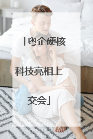 粤企硬核科技亮相上交会