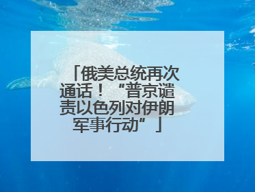 俄美总统再次通话！“普京谴责以色列对伊朗军事行动”