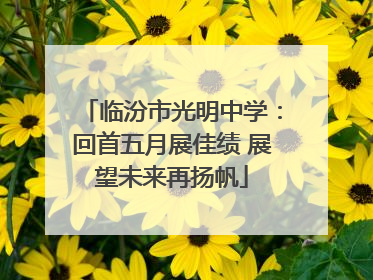 临汾市光明中学：回首五月展佳绩 展望未来再扬帆