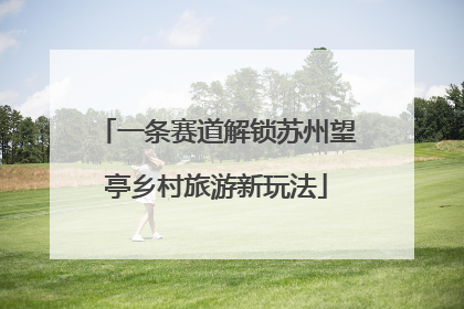 一条赛道解锁苏州望亭乡村旅游新玩法