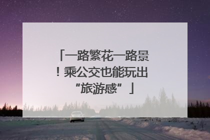 一路繁花一路景！乘公交也能玩出“旅游感”