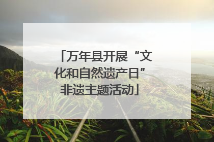 万年县开展“文化和自然遗产日”非遗主题活动