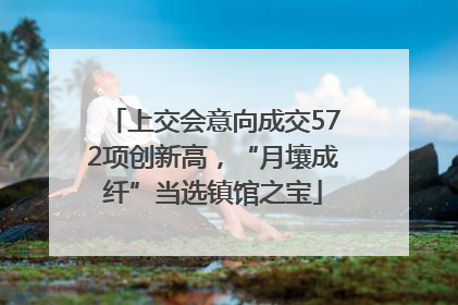 上交会意向成交572项创新高，“月壤成纤”当选镇馆之宝