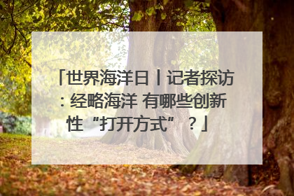 世界海洋日丨记者探访：经略海洋 有哪些创新性“打开方式”？