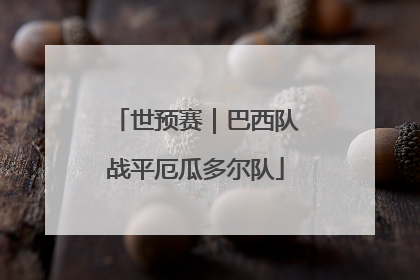 世预赛｜巴西队战平厄瓜多尔队