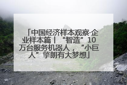 中国经济样本观察·企业样本篇丨“智造”10万台服务机器人，“小巨人”擎朗有大梦想