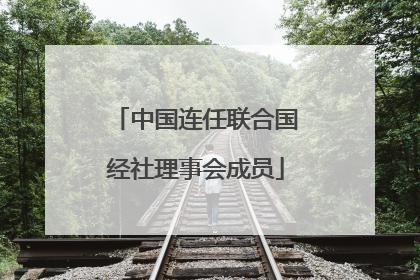 中国连任联合国经社理事会成员