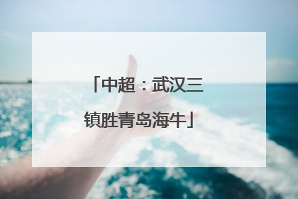 中超：武汉三镇胜青岛海牛