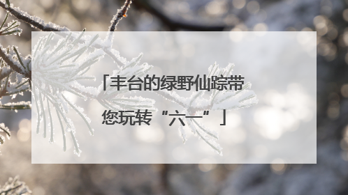 丰台的绿野仙踪带您玩转“六一”