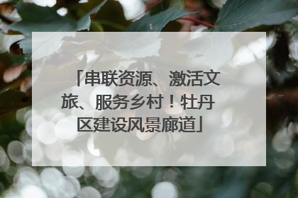 串联资源、激活文旅、服务乡村！牡丹区建设风景廊道