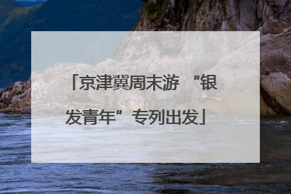 京津冀周末游 “银发青年”专列出发
