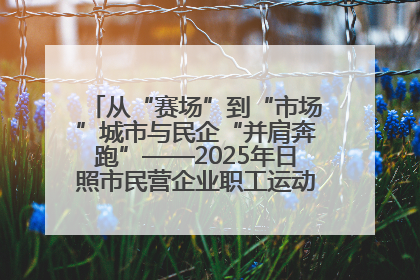 从“赛场”到“市场”城市与民企“并肩奔跑”——2025年日照市民营企业职工运动会亮点观察