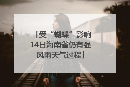 受“蝴蝶”影响 14日海南省仍有强风雨天气过程