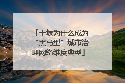 十堰为什么成为“黑马型”城市治理网络维度典型