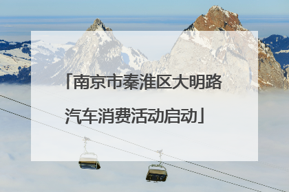 南京市秦淮区大明路汽车消费活动启动