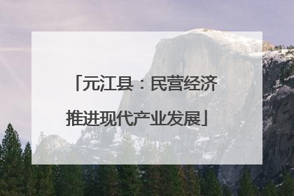 元江县：民营经济推进现代产业发展