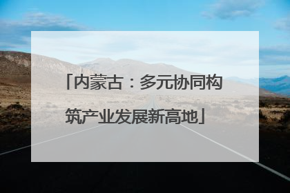 内蒙古：多元协同构筑产业发展新高地