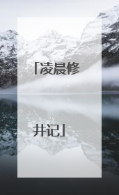 凌晨修井记