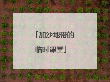 加沙地带的临时课堂