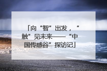 向“智”出发，“触”见未来——“中国传感谷”探访记