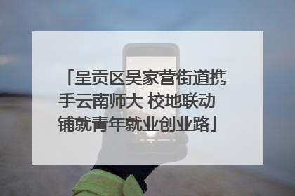 呈贡区吴家营街道携手云南师大 校地联动铺就青年就业创业路