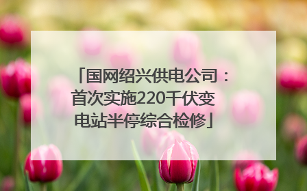 国网绍兴供电公司：首次实施220千伏变电站半停综合检修