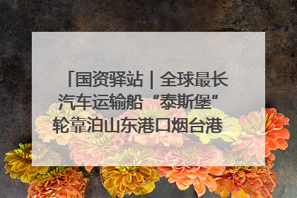 国资驿站｜全球最长汽车运输船“泰斯堡”轮靠泊山东港口烟台港；渤海最大油气平台完成浮托安装