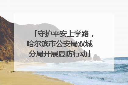 守护平安上学路，哈尔滨市公安局双城分局开展夏防行动