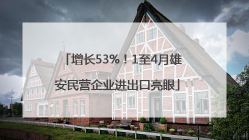 增长53%！1至4月雄安民营企业进出口亮眼