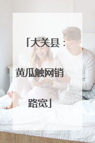 大关县：黄瓜触网销路宽