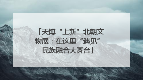 天博“上新”北朝文物展：在这里“遇见”民族融合大舞台