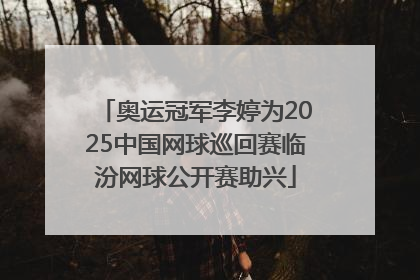 奥运冠军李婷为2025中国网球巡回赛临汾网球公开赛助兴
