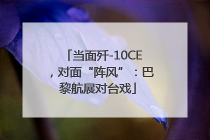 当面歼-10CE，对面“阵风”：巴黎航展对台戏