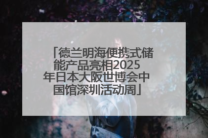 德兰明海便携式储能产品亮相2025年日本大阪世博会中国馆深圳活动周