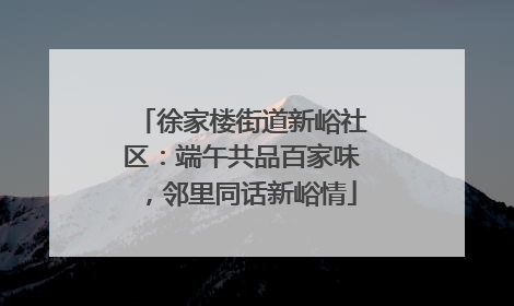 徐家楼街道新峪社区：端午共品百家味，邻里同话新峪情
