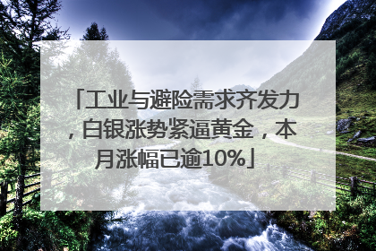 工业与避险需求齐发力，白银涨势紧逼黄金，本月涨幅已逾10%